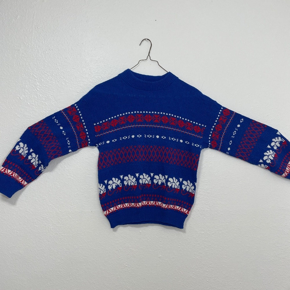 Vintage USA Christmas Sweater Medium